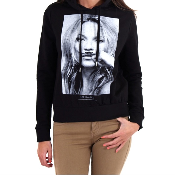 Eleven Paris Tops - Kate Moss Life Is A Joke X elevenparis Hoodie